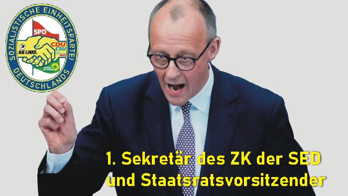 Merz Sekretär der SED